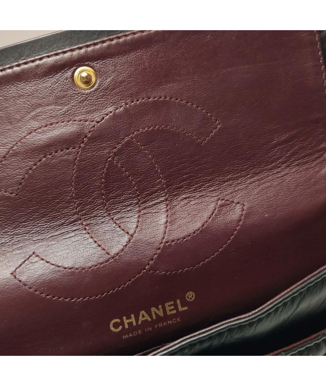 CHANEL Черная кожаная сумка через плечо, фото 7