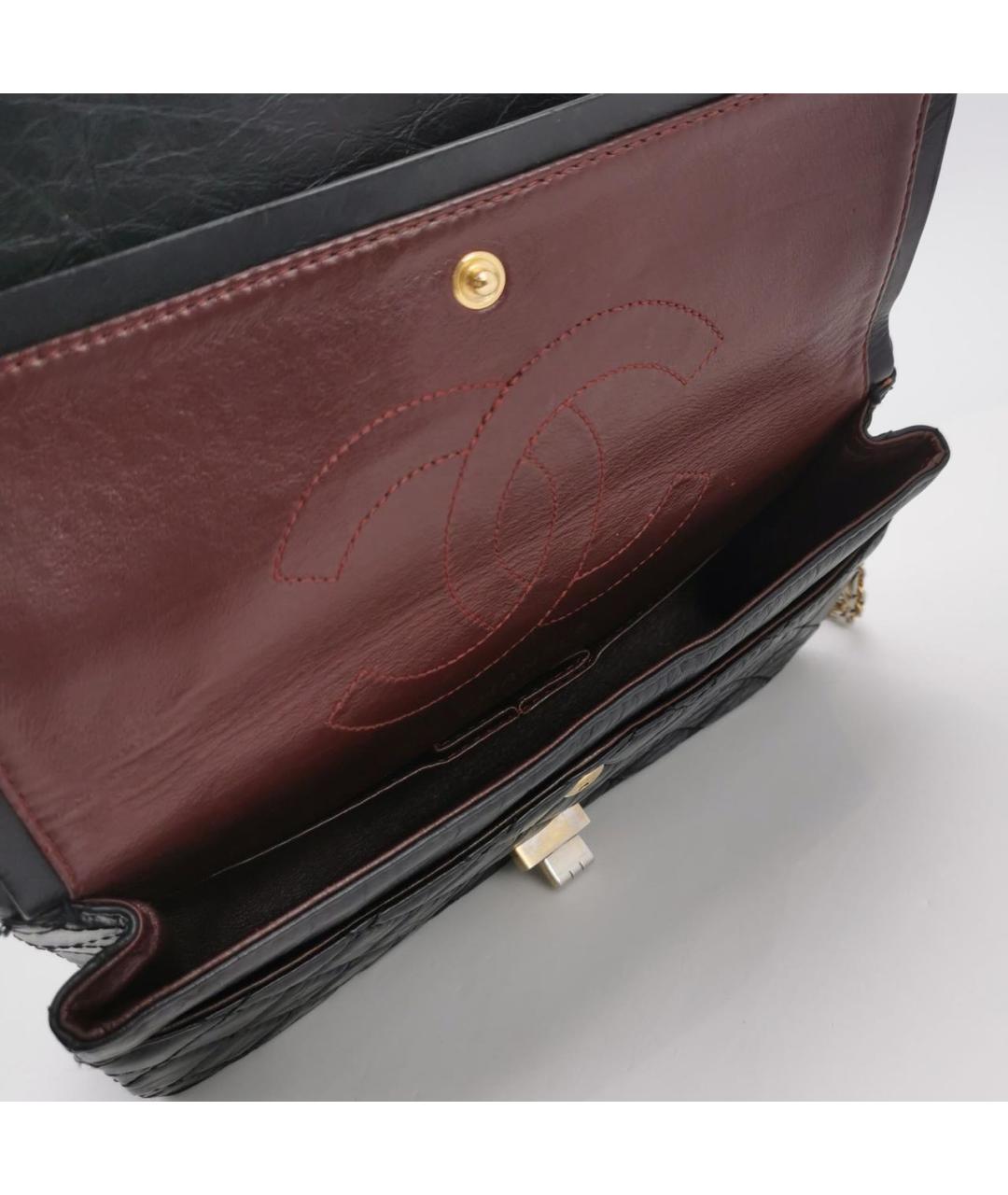 CHANEL Черная кожаная сумка через плечо, фото 6