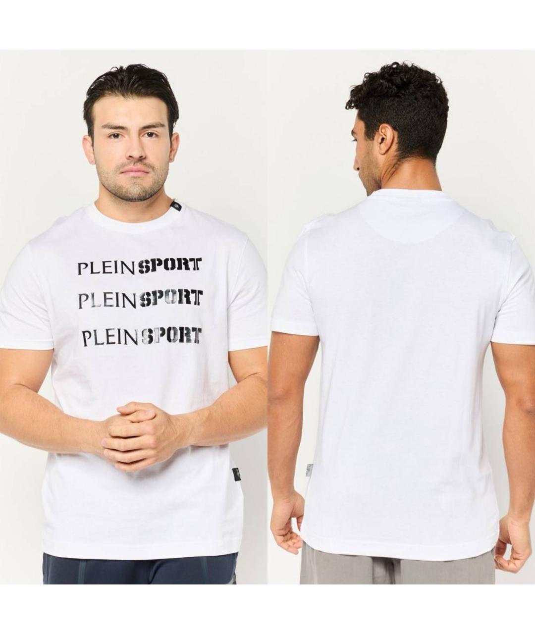 PLEIN SPORT Белая хлопковая футболка, фото 8