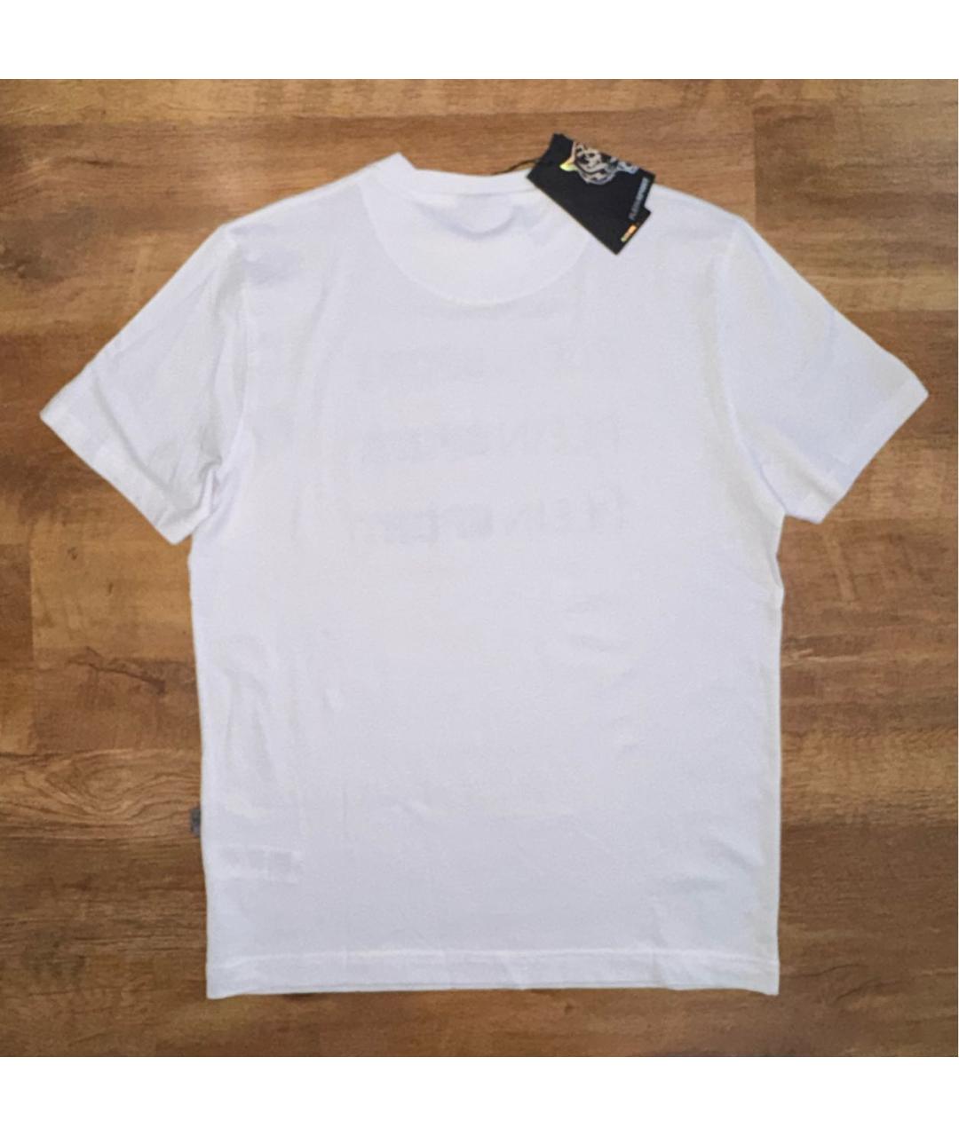 PLEIN SPORT Белая хлопковая футболка, фото 2