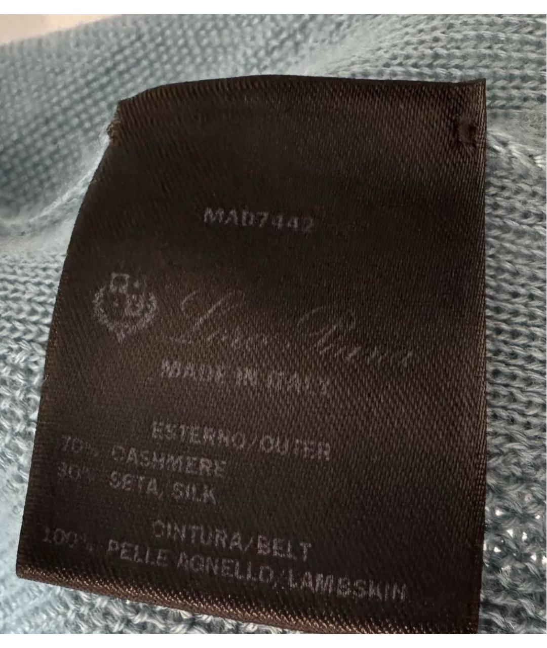 LORO PIANA Зеленый кашемировый кардиган, фото 6