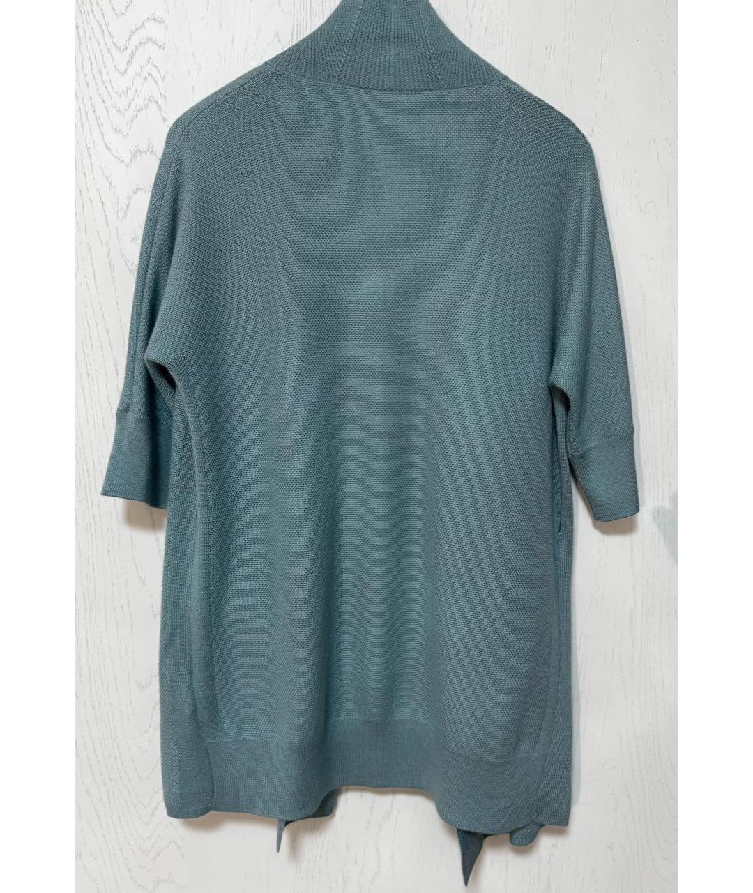 LORO PIANA Зеленый кашемировый кардиган, фото 2