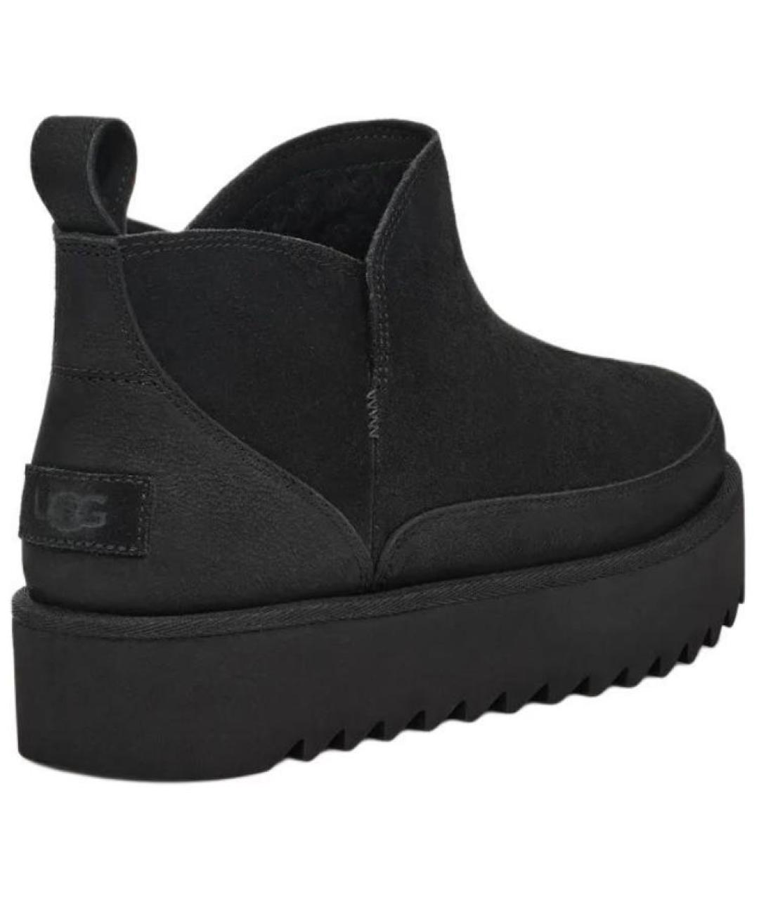 UGG AUSTRALIA Черные замшевые ботинки, фото 4