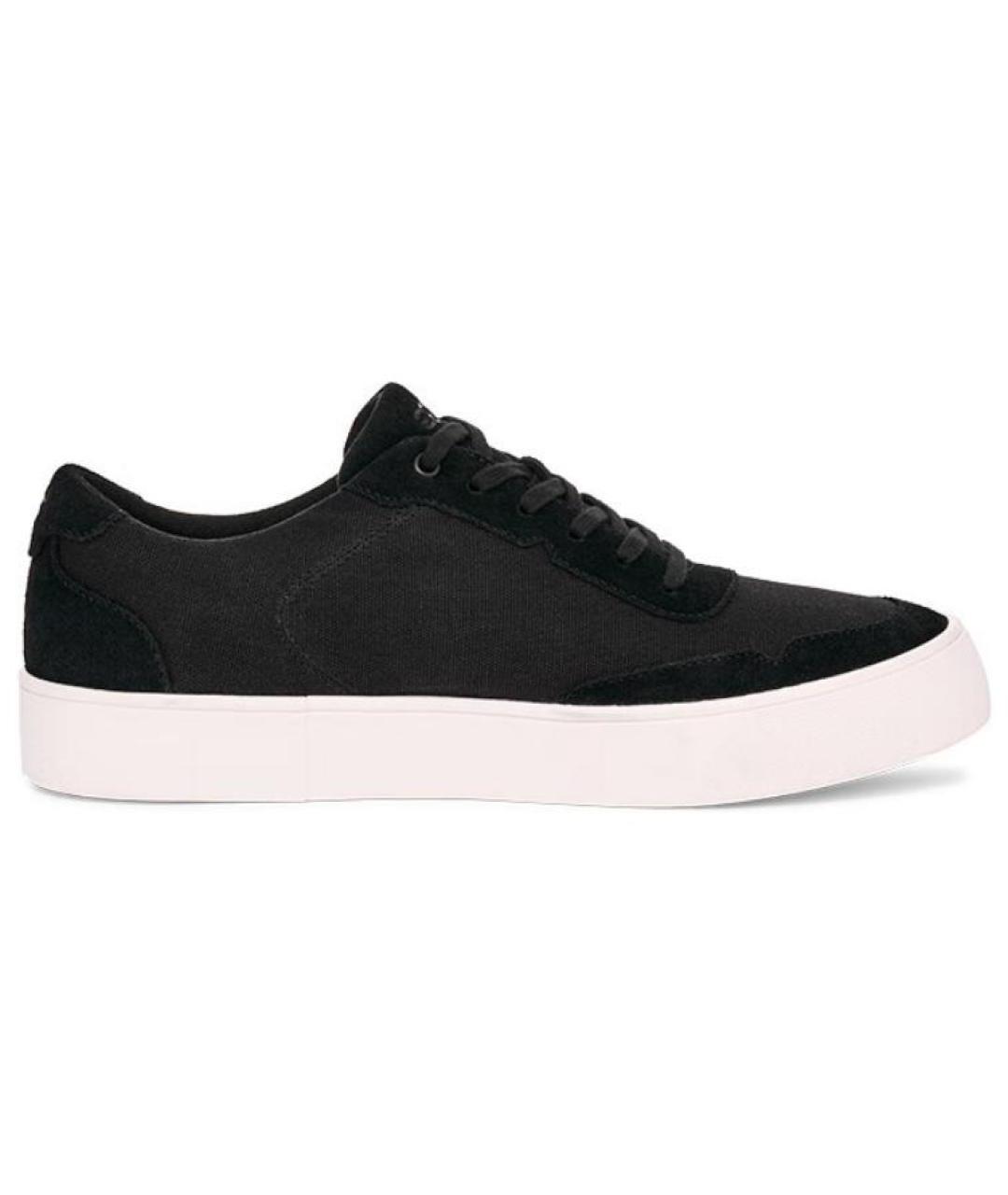 UGG AUSTRALIA Черные замшевые низкие кроссовки / кеды, фото 1