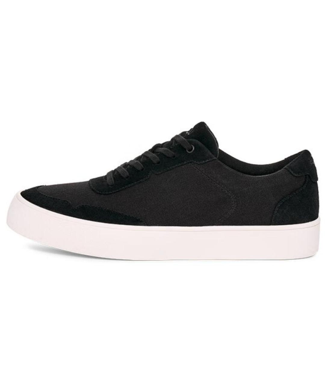 UGG AUSTRALIA Черные замшевые низкие кроссовки / кеды, фото 2