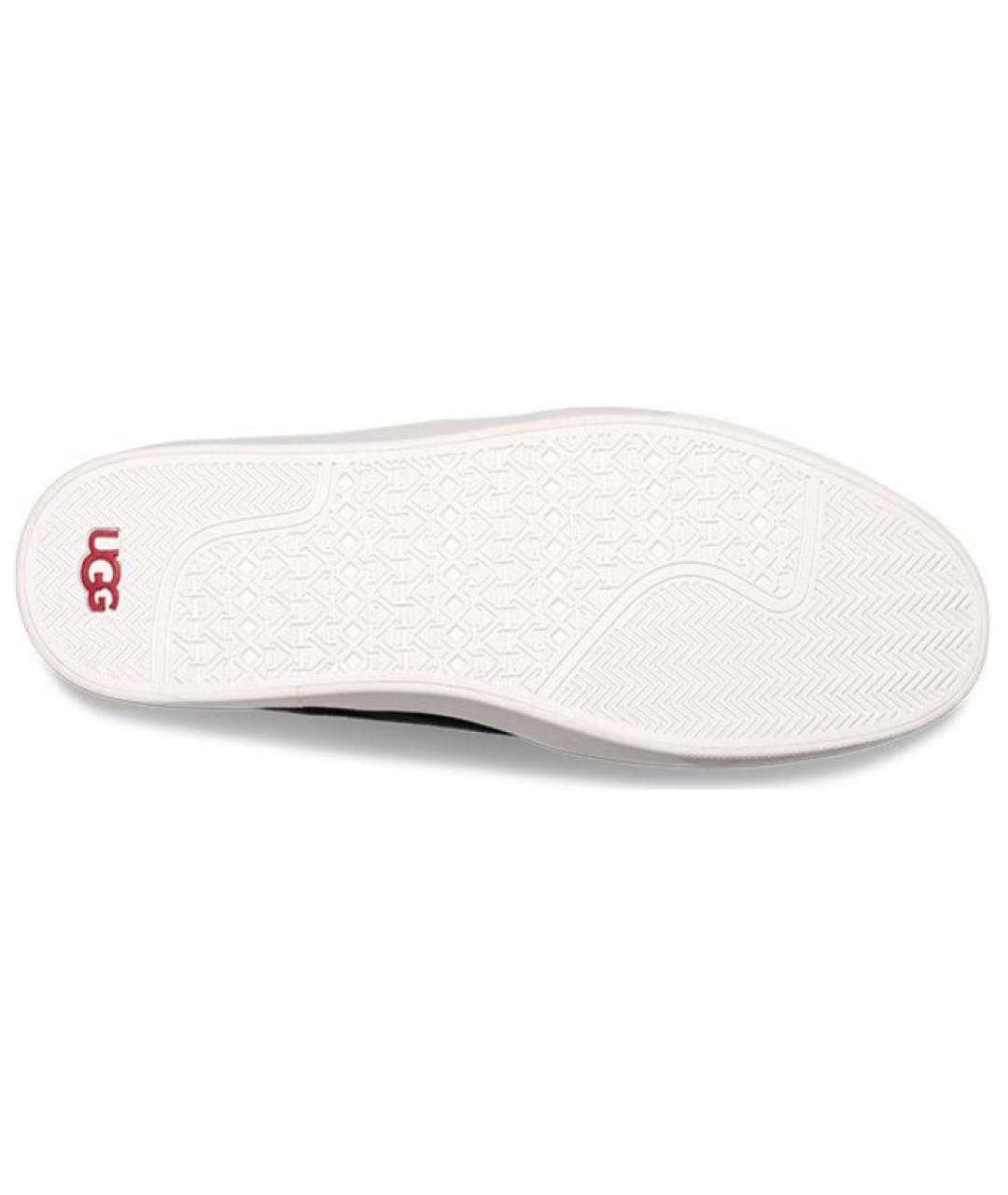 UGG AUSTRALIA Черные замшевые низкие кроссовки / кеды, фото 7