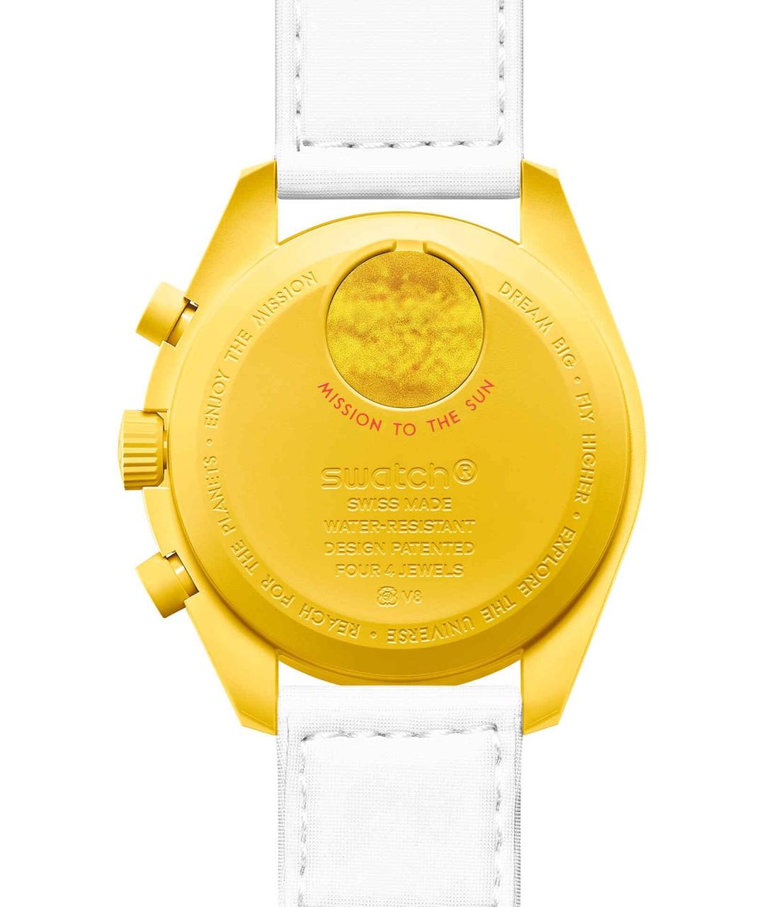 OMEGA Желтые керамические часы, фото 2