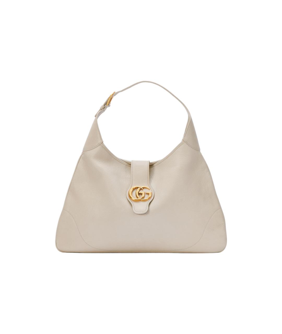 GUCCI Бежевая кожаная сумка через плечо, фото 1