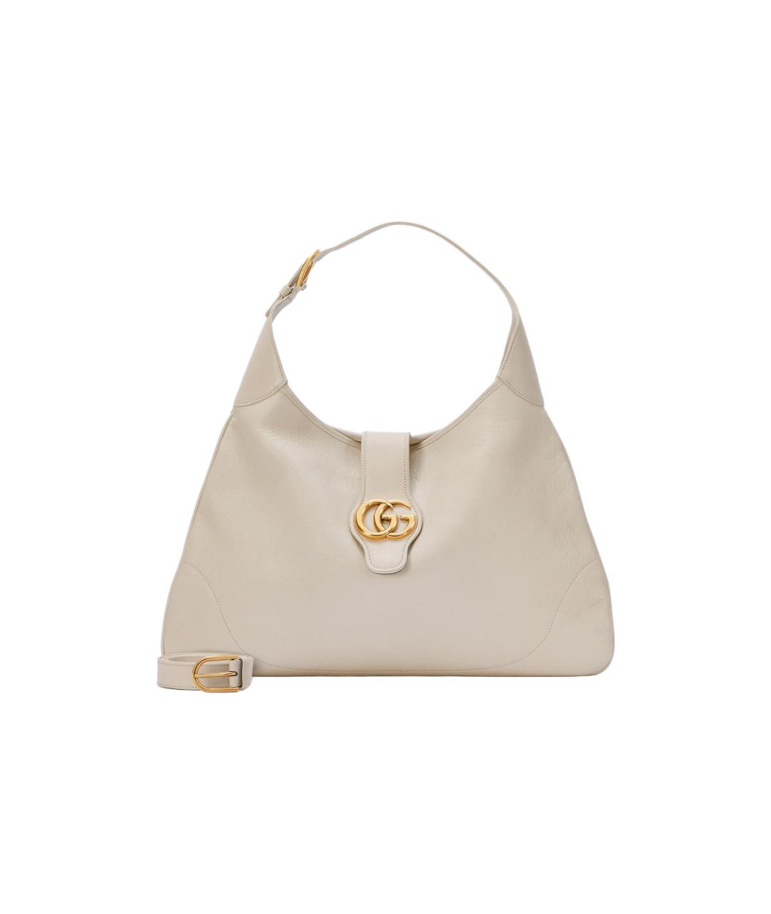 GUCCI Бежевая кожаная сумка через плечо, фото 2