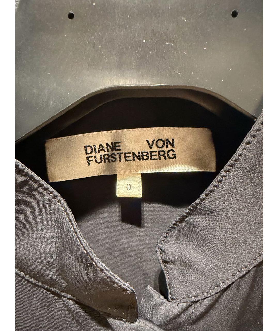 DIANE VON FURSTENBERG Черный шелковый комбинезон, фото 2