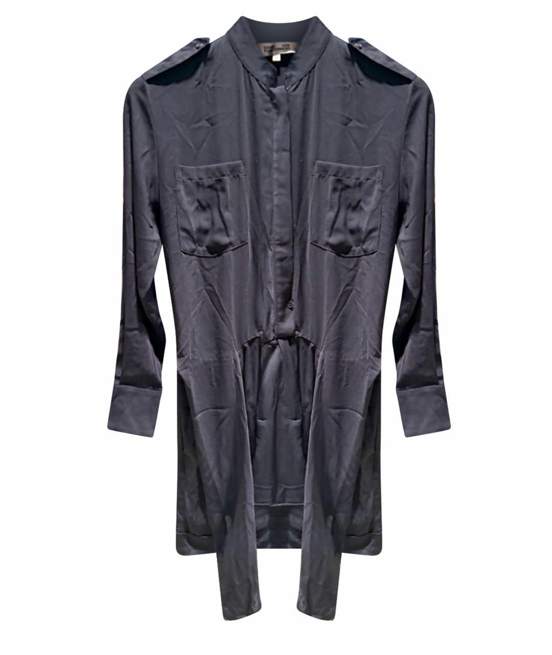 DIANE VON FURSTENBERG Черный шелковый комбинезон, фото 1