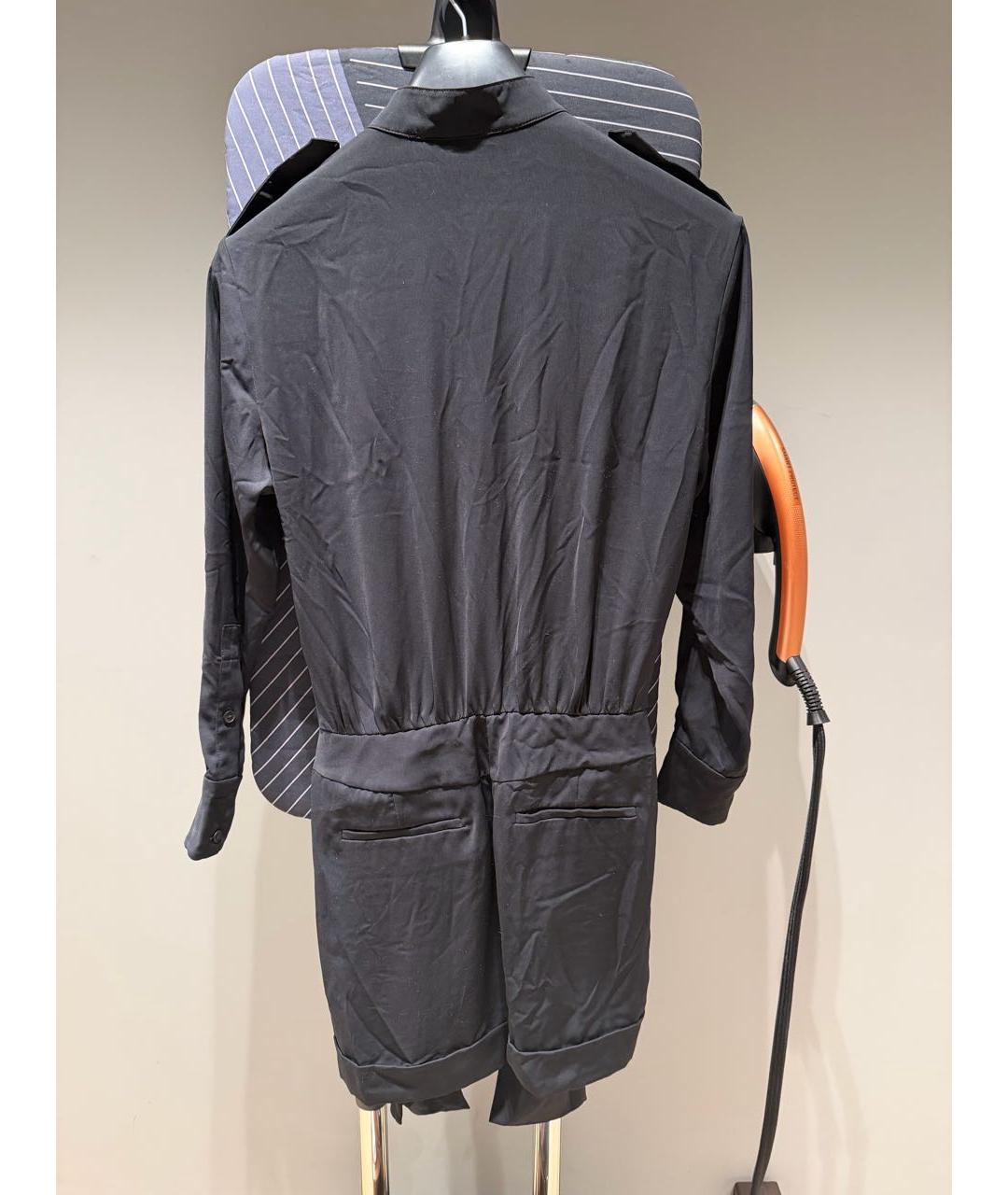 DIANE VON FURSTENBERG Черный шелковый комбинезон, фото 4