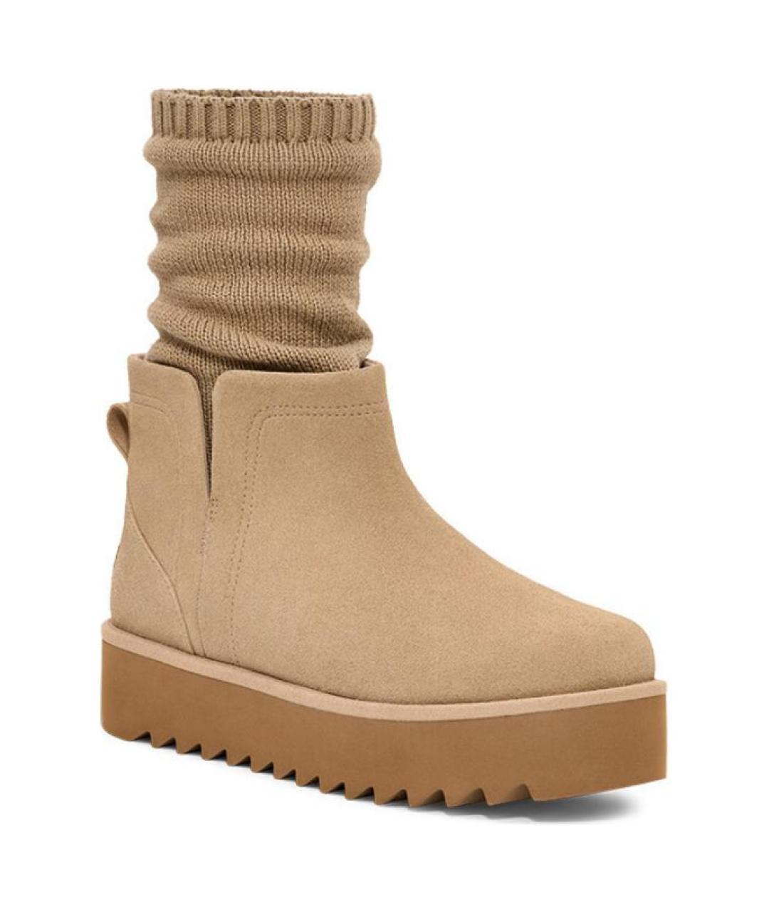 UGG AUSTRALIA Бежевые ботинки, фото 4