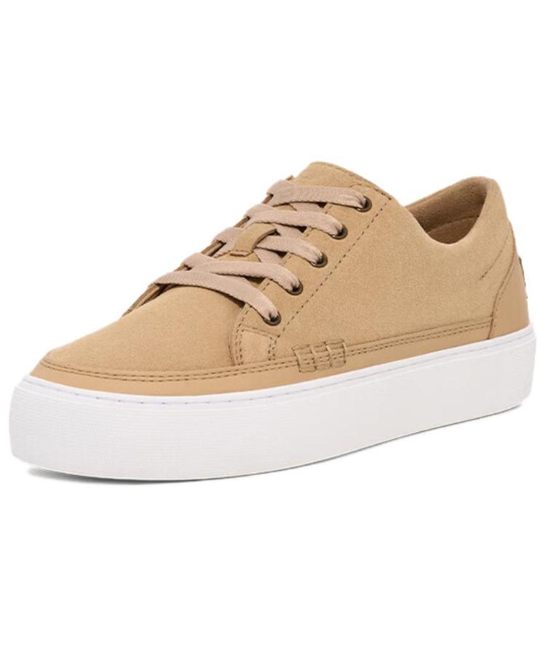 UGG AUSTRALIA Бежевые нубуковые кеды, фото 2