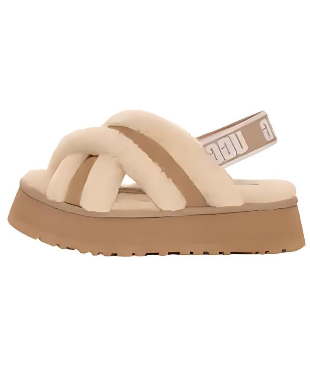 UGG AUSTRALIA Бежевые сандалии, фото 2