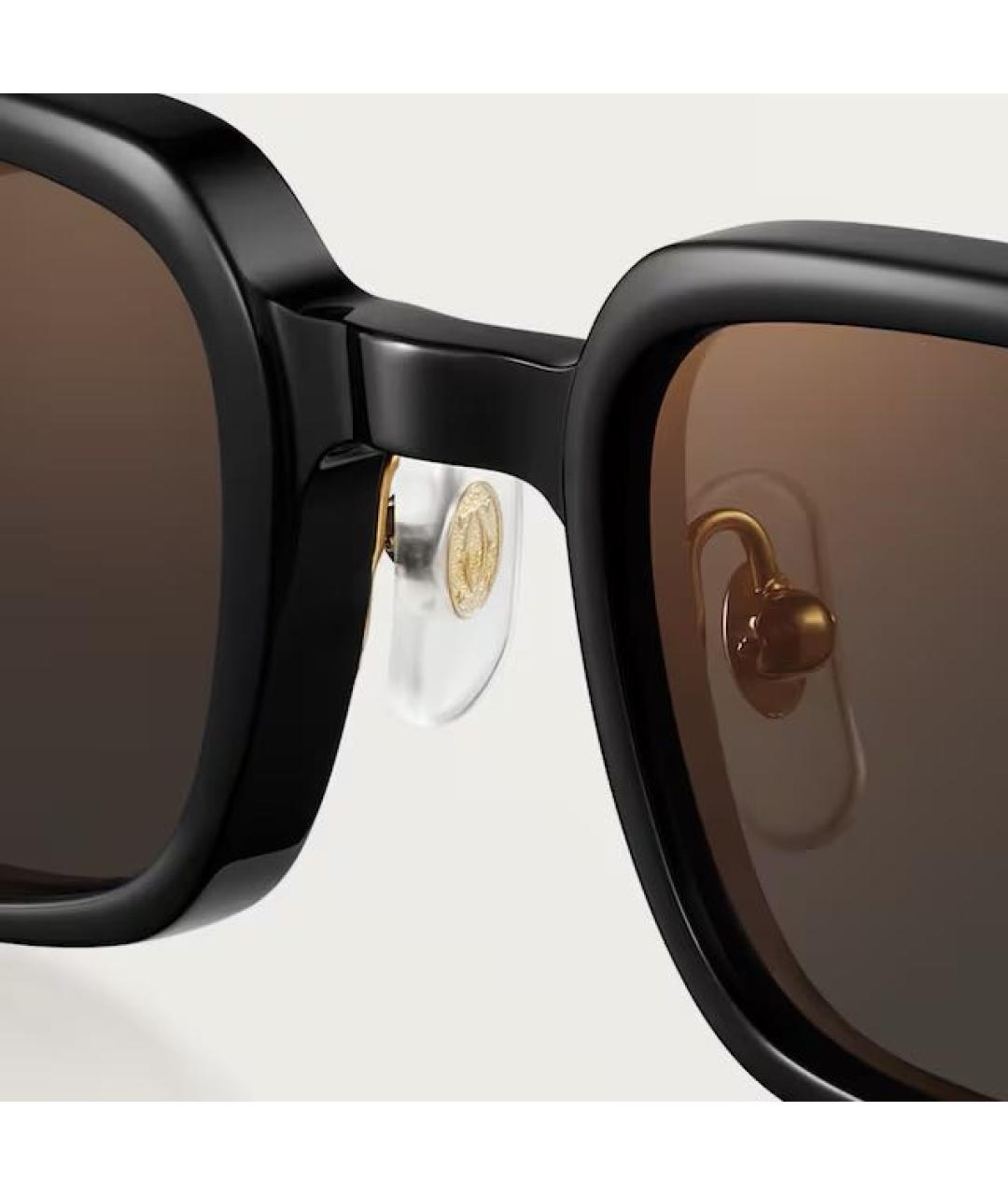 CARTIER Черные пластиковые солнцезащитные очки, фото 4