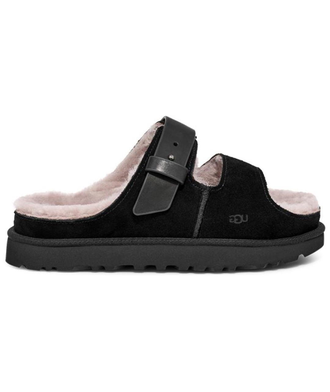 UGG AUSTRALIA Черные замшевые сандалии, фото 1