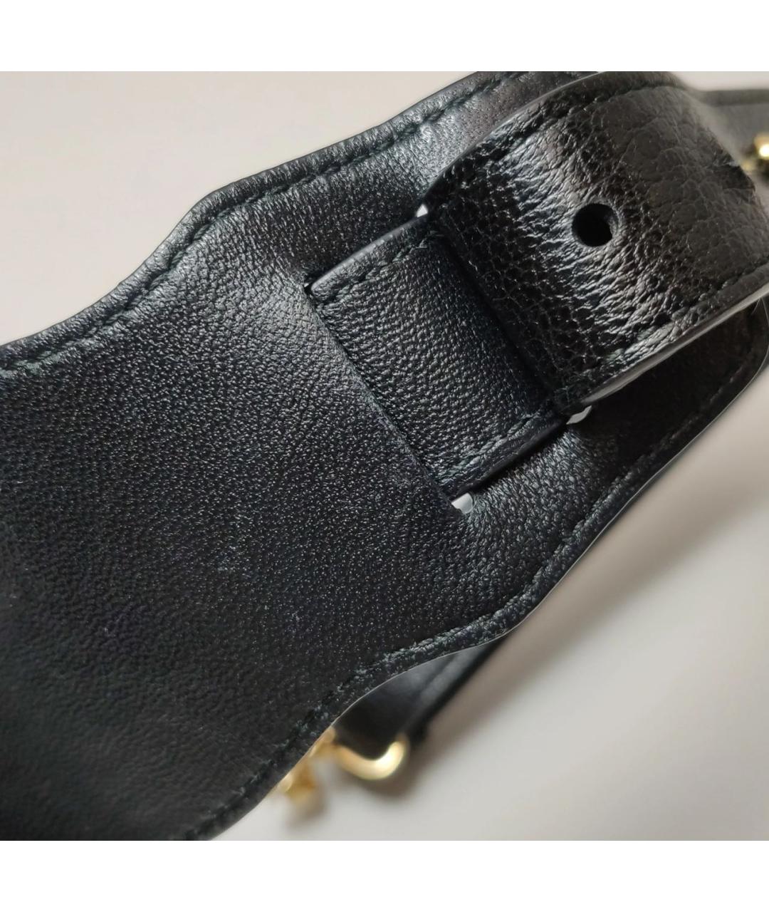 BALENCIAGA Черная кожаная сумка через плечо, фото 8