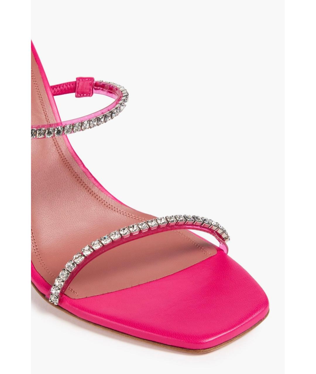 Amina Muaddi Фуксия мюли, фото 4