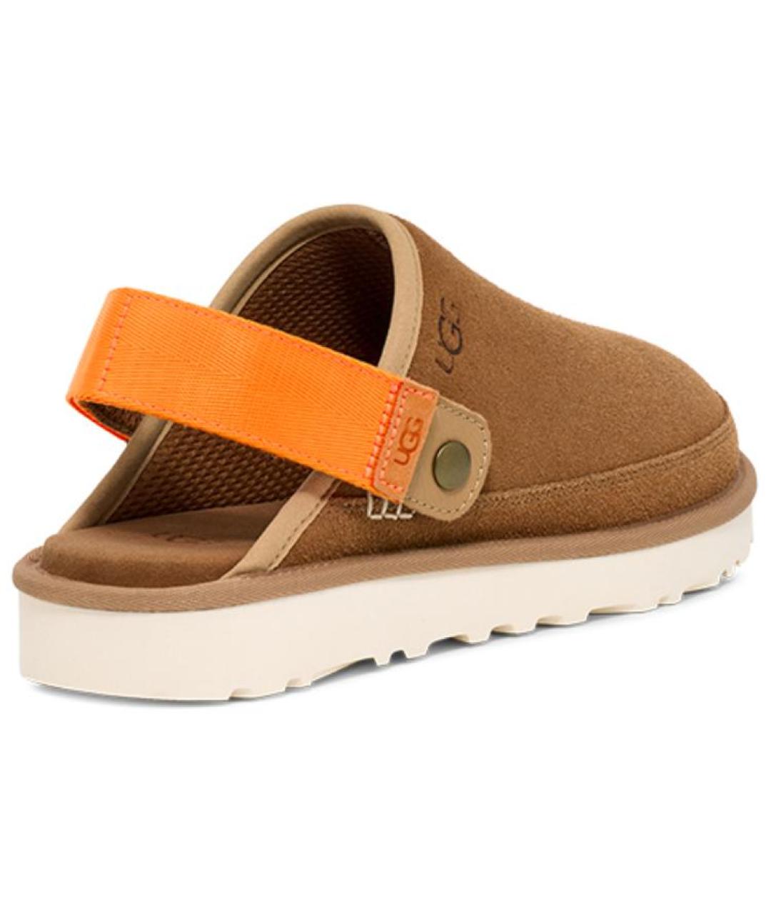 UGG AUSTRALIA Коричневые нубуковые слипоны, фото 4