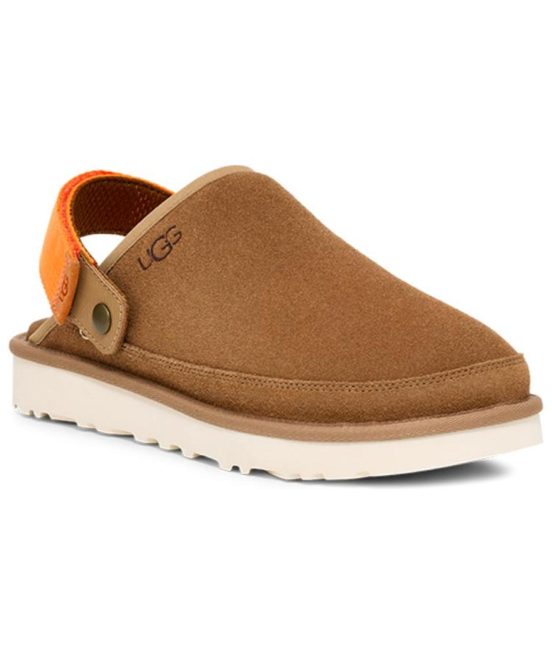 UGG AUSTRALIA Коричневые нубуковые слипоны, фото 3