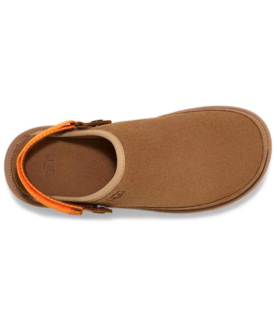 UGG AUSTRALIA Коричневые нубуковые слипоны, фото 5