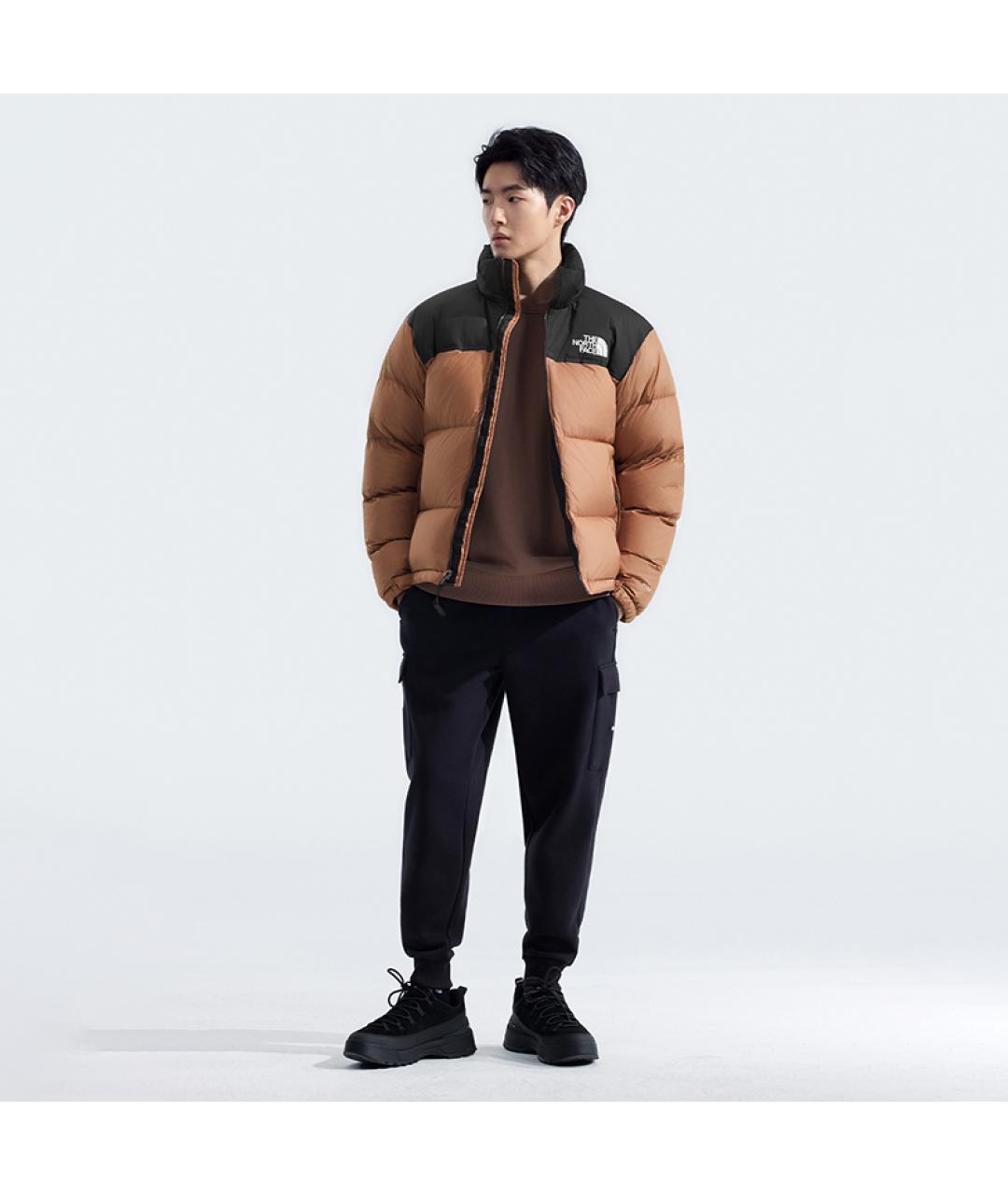 THE NORTH FACE Коричневый пуховик, фото 5