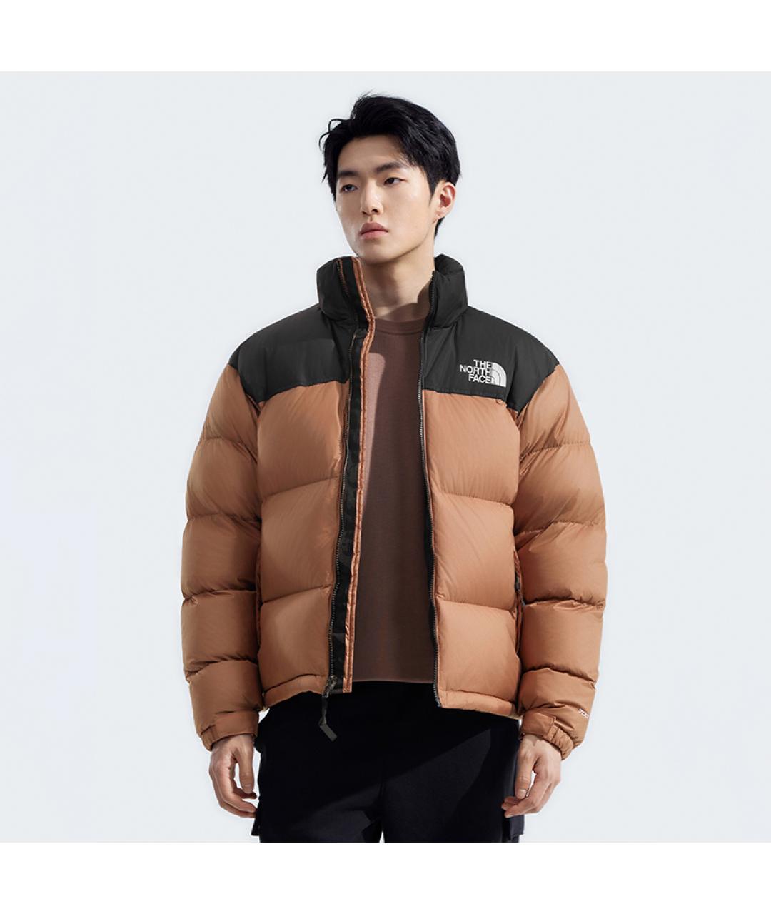THE NORTH FACE Коричневый пуховик, фото 3