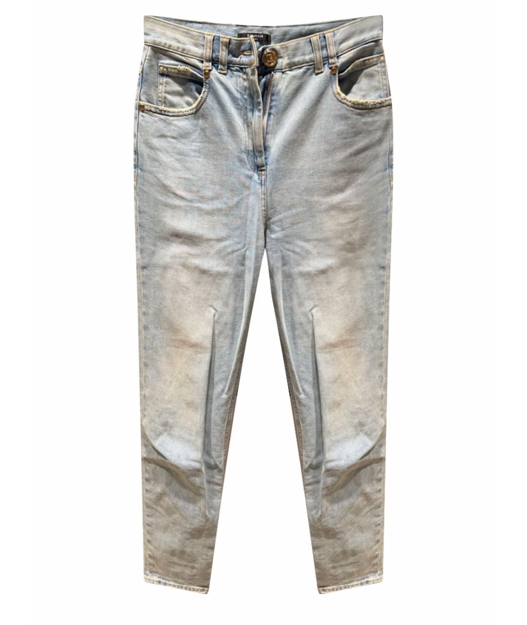 BALMAIN Голубые прямые джинсы, фото 7