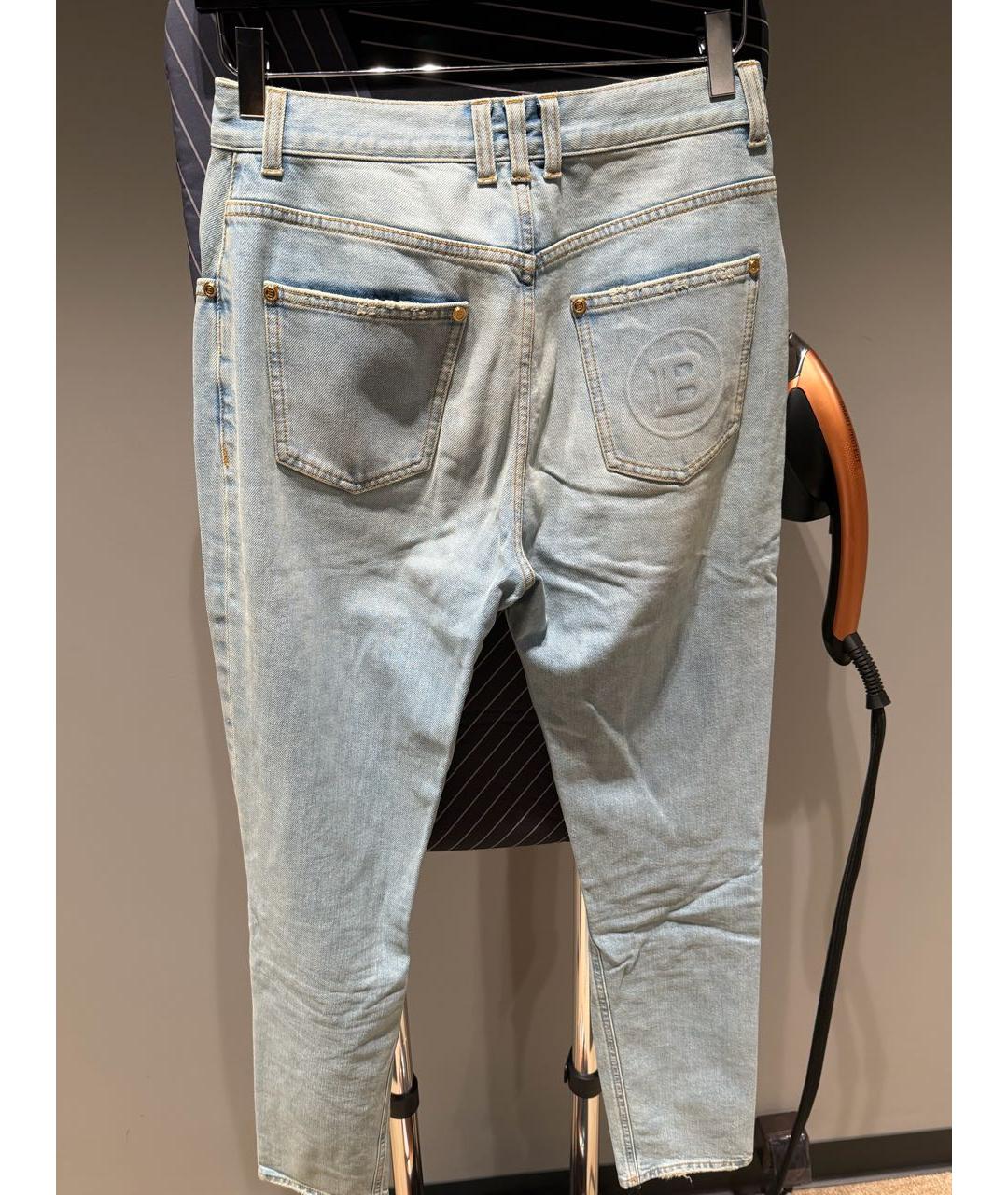 BALMAIN Голубые прямые джинсы, фото 6