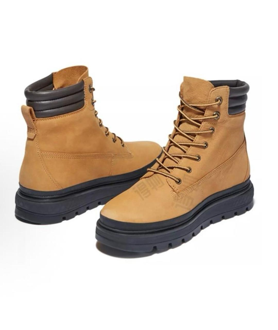 TIMBERLAND Бежевые кожаные высокие ботинки, фото 5