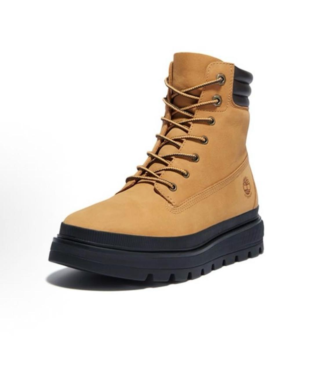 TIMBERLAND Бежевые кожаные высокие ботинки, фото 3