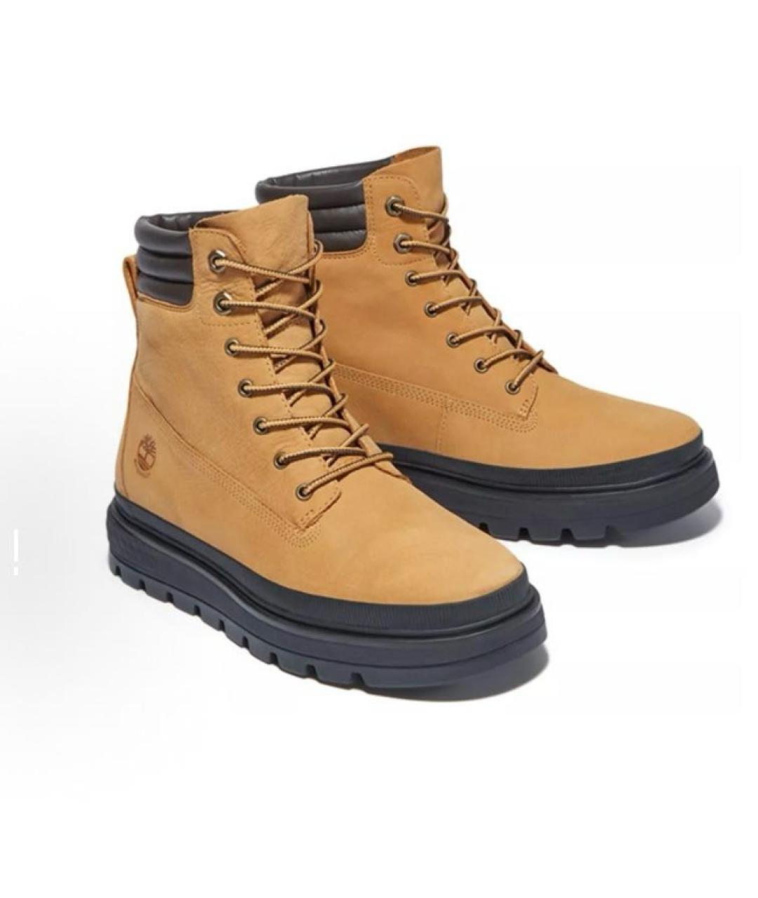 TIMBERLAND Бежевые кожаные высокие ботинки, фото 4