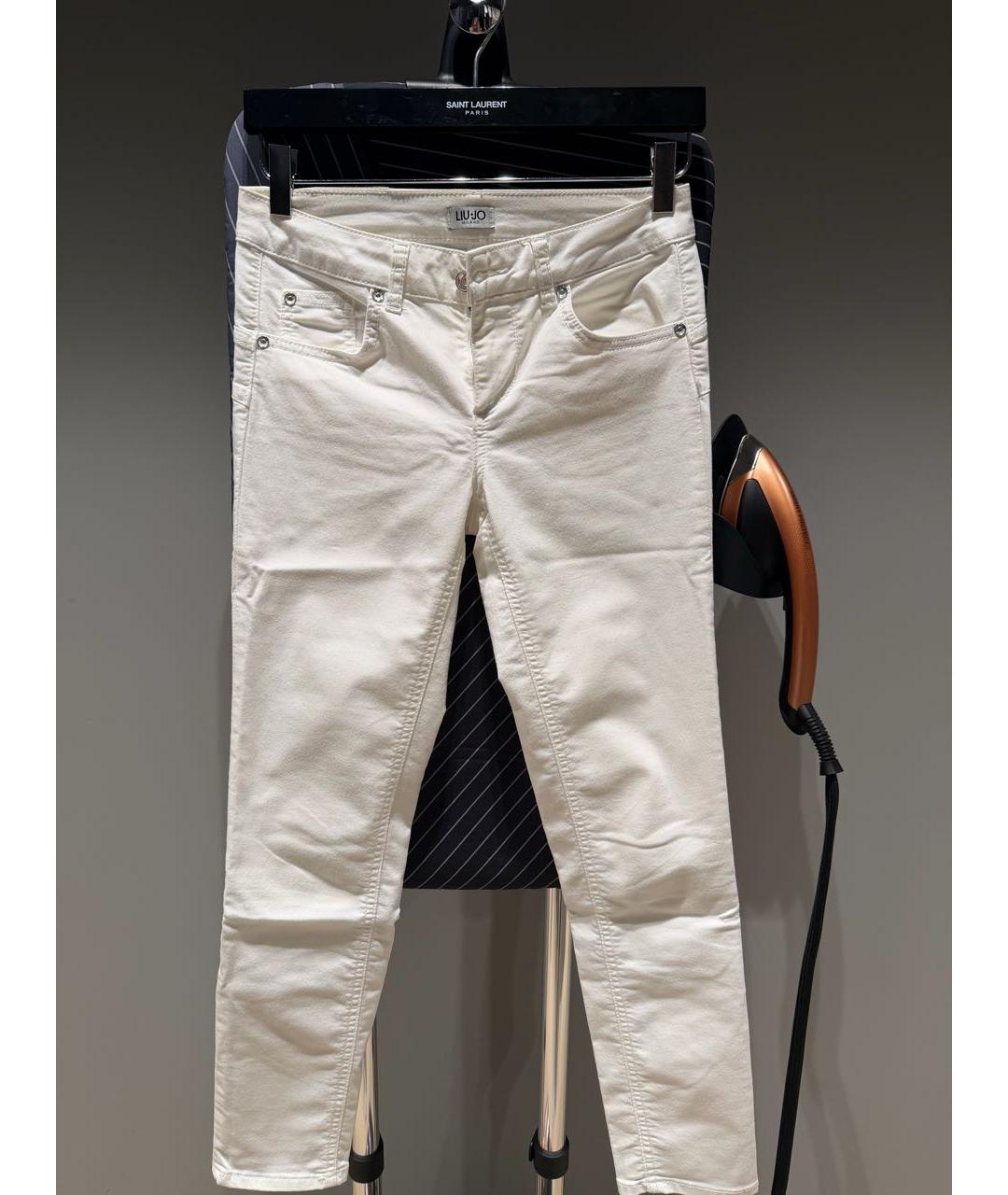 LIU JO Белые джинсы слим, фото 5