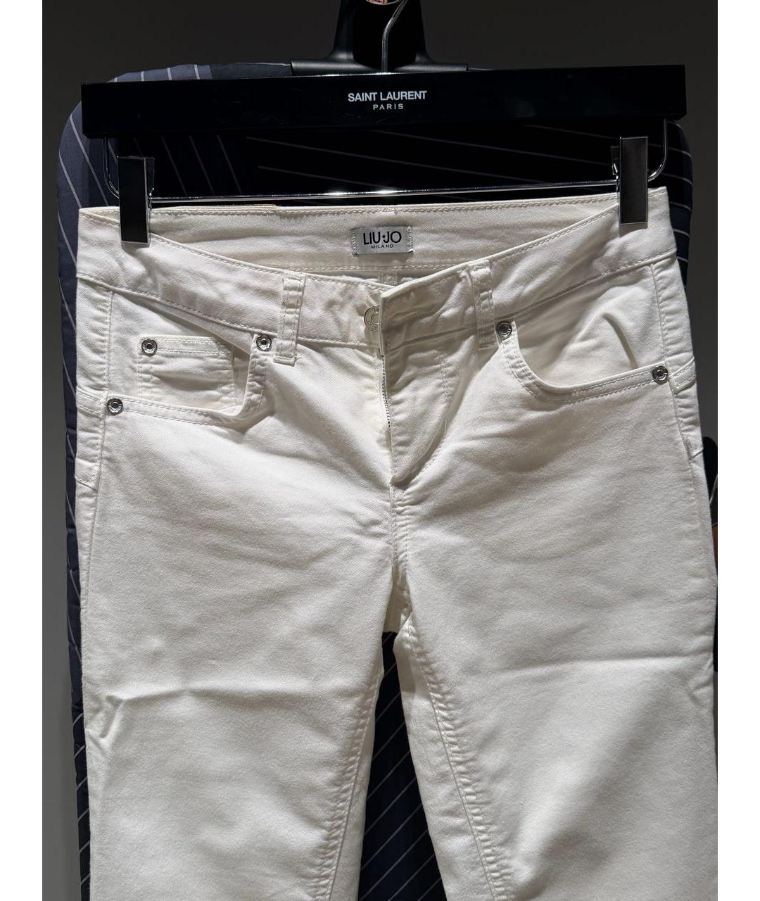 LIU JO Белые джинсы слим, фото 2