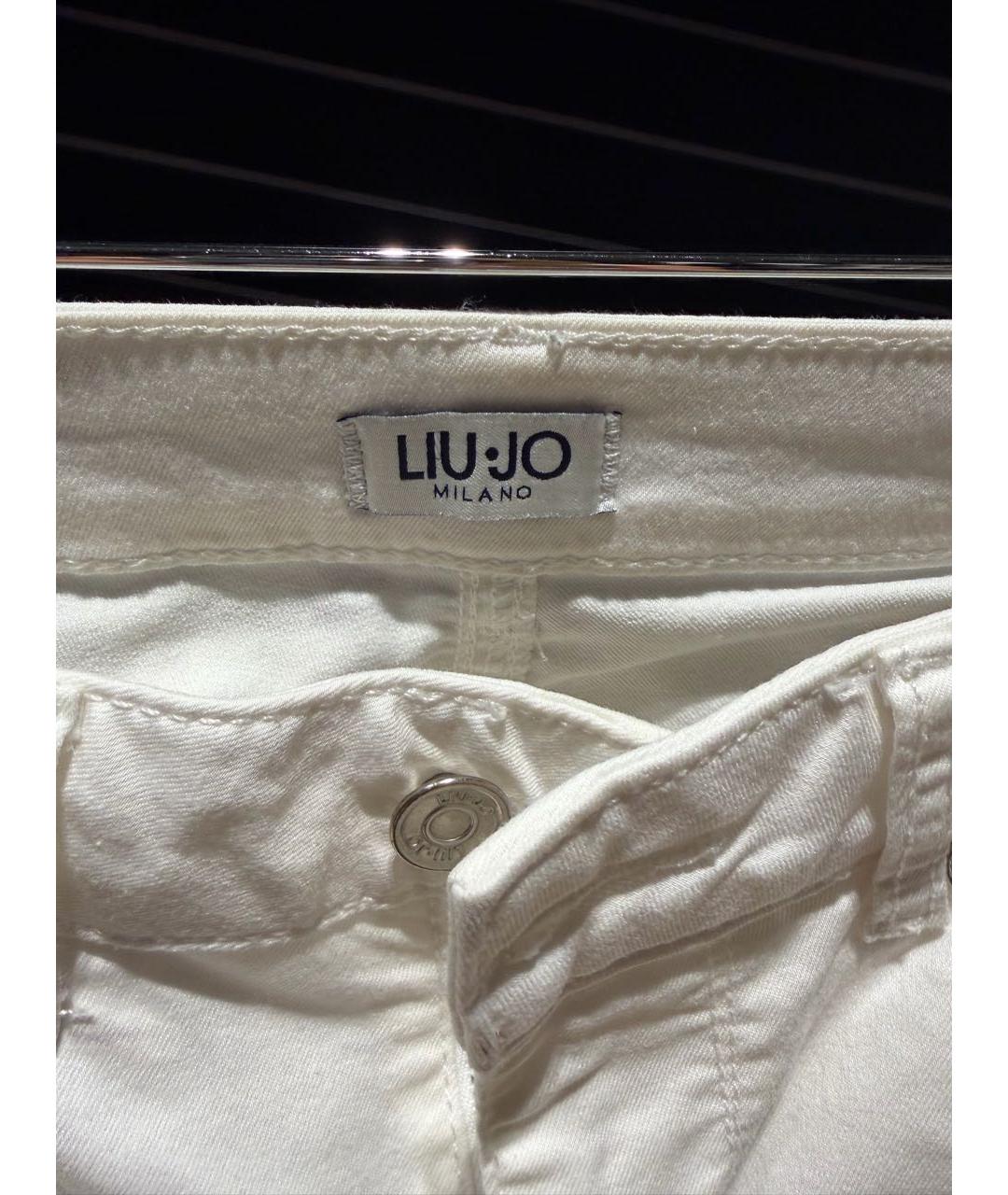 LIU JO Белые джинсы слим, фото 4