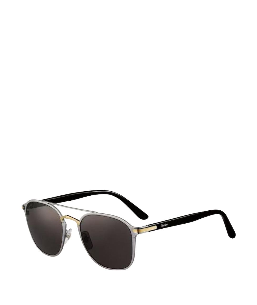 CARTIER Серебряные металлические солнцезащитные очки, фото 1