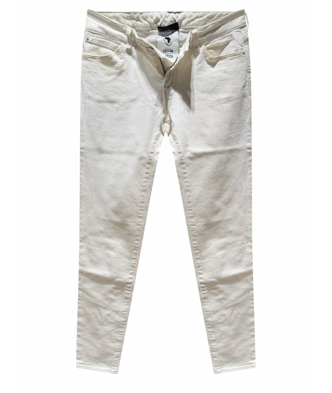 EMPORIO ARMANI Белые джинсы слим, фото 1