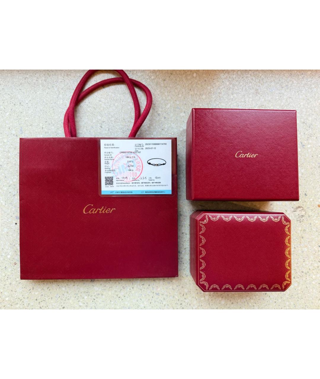 CARTIER Черный браслет из розового золота, фото 7