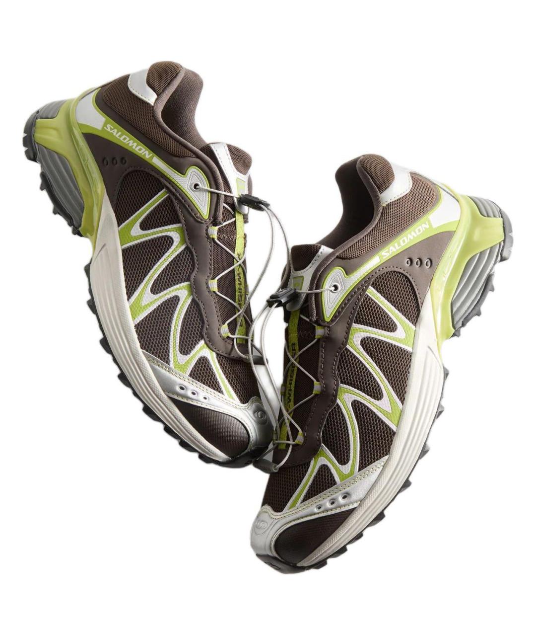 SALOMON Коричневые текстильные кроссовки, фото 6
