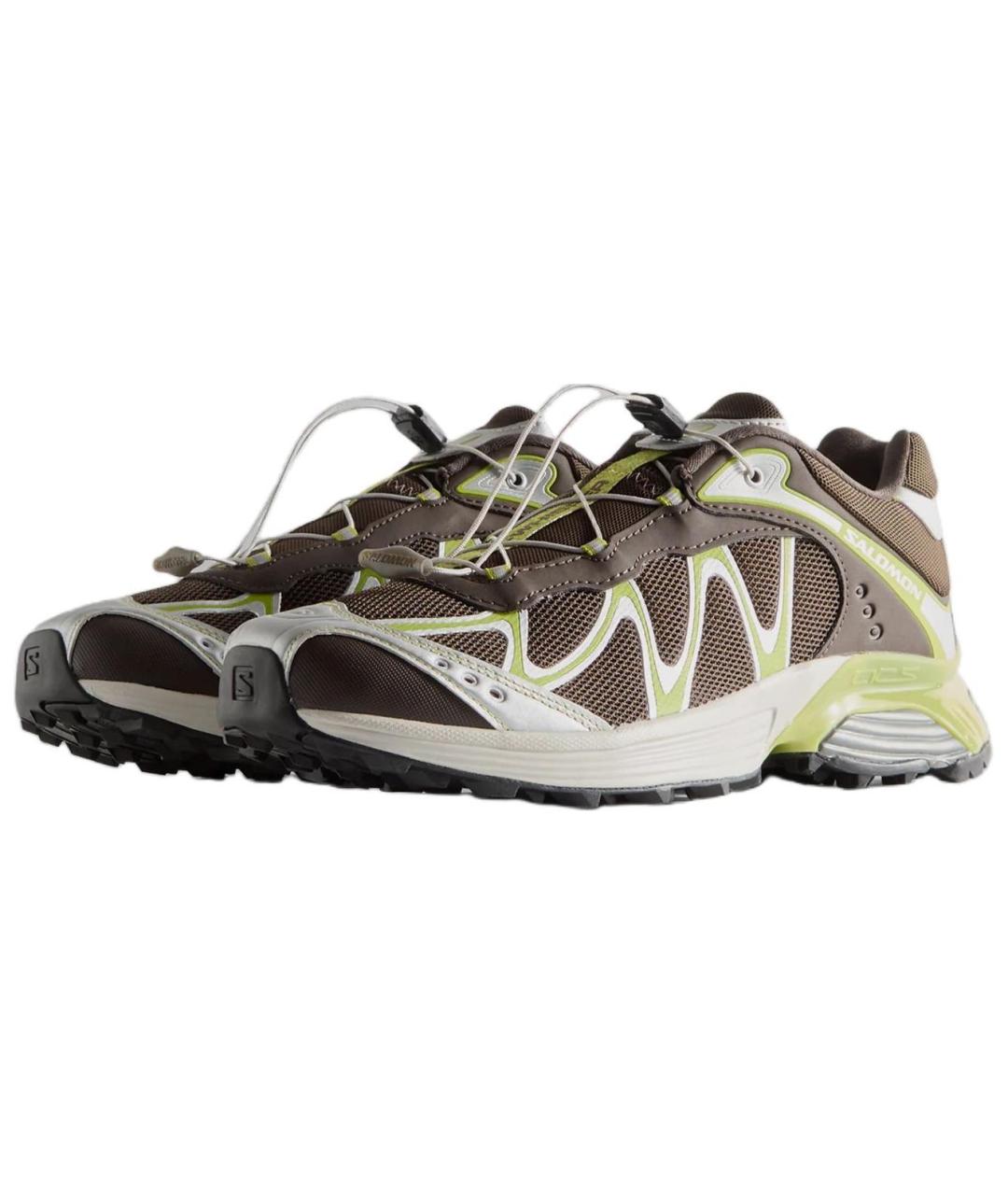 SALOMON Коричневые текстильные кроссовки, фото 4