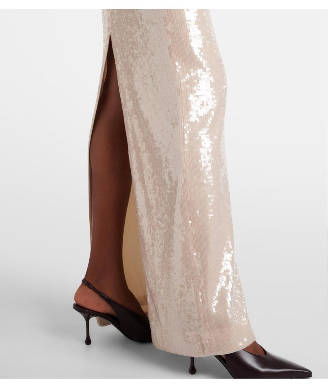 ROLAND MOURET Бежевое полиэстеровое коктейльное платье, фото 4