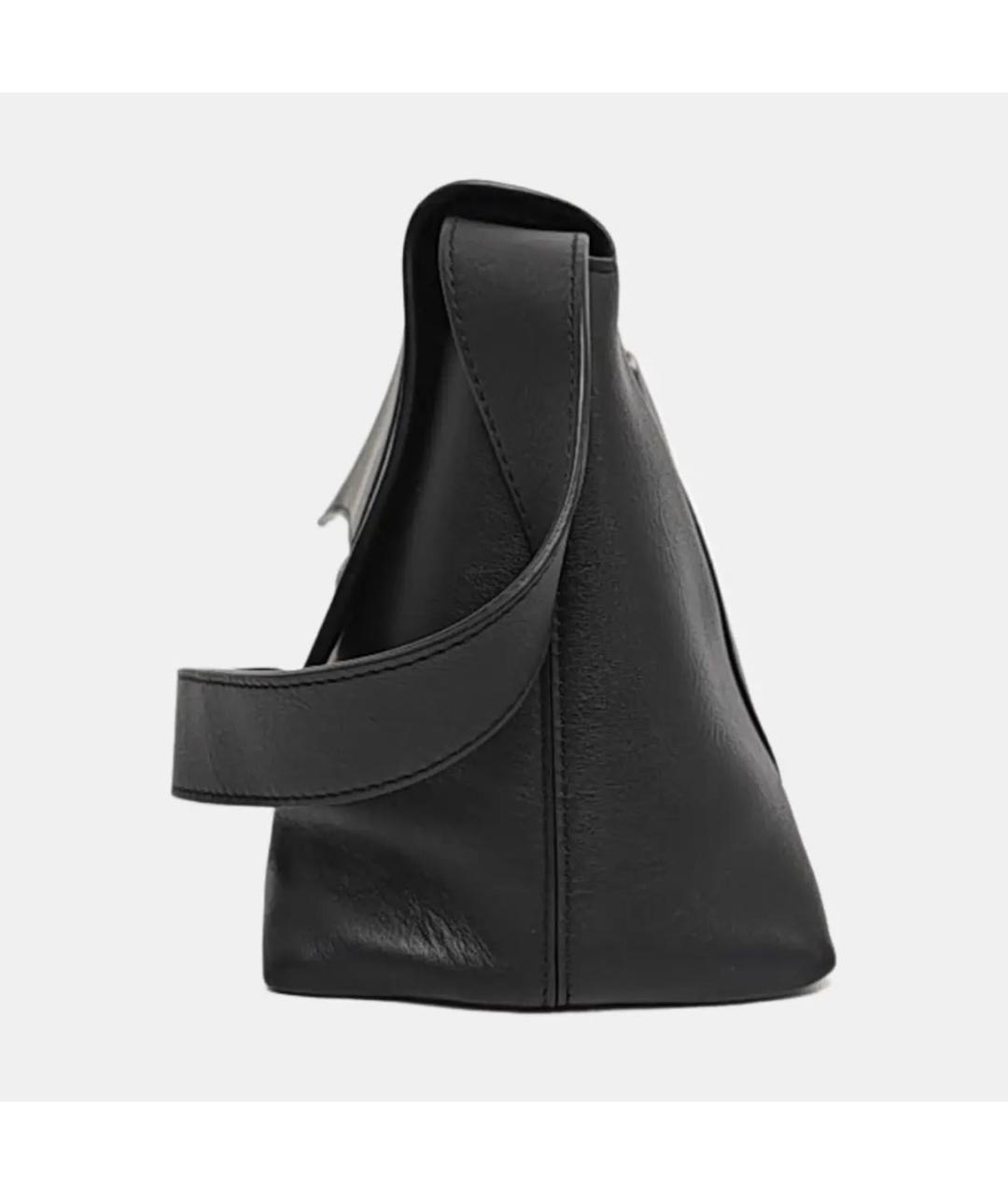 BALENCIAGA Черная кожаная сумка тоут, фото 2