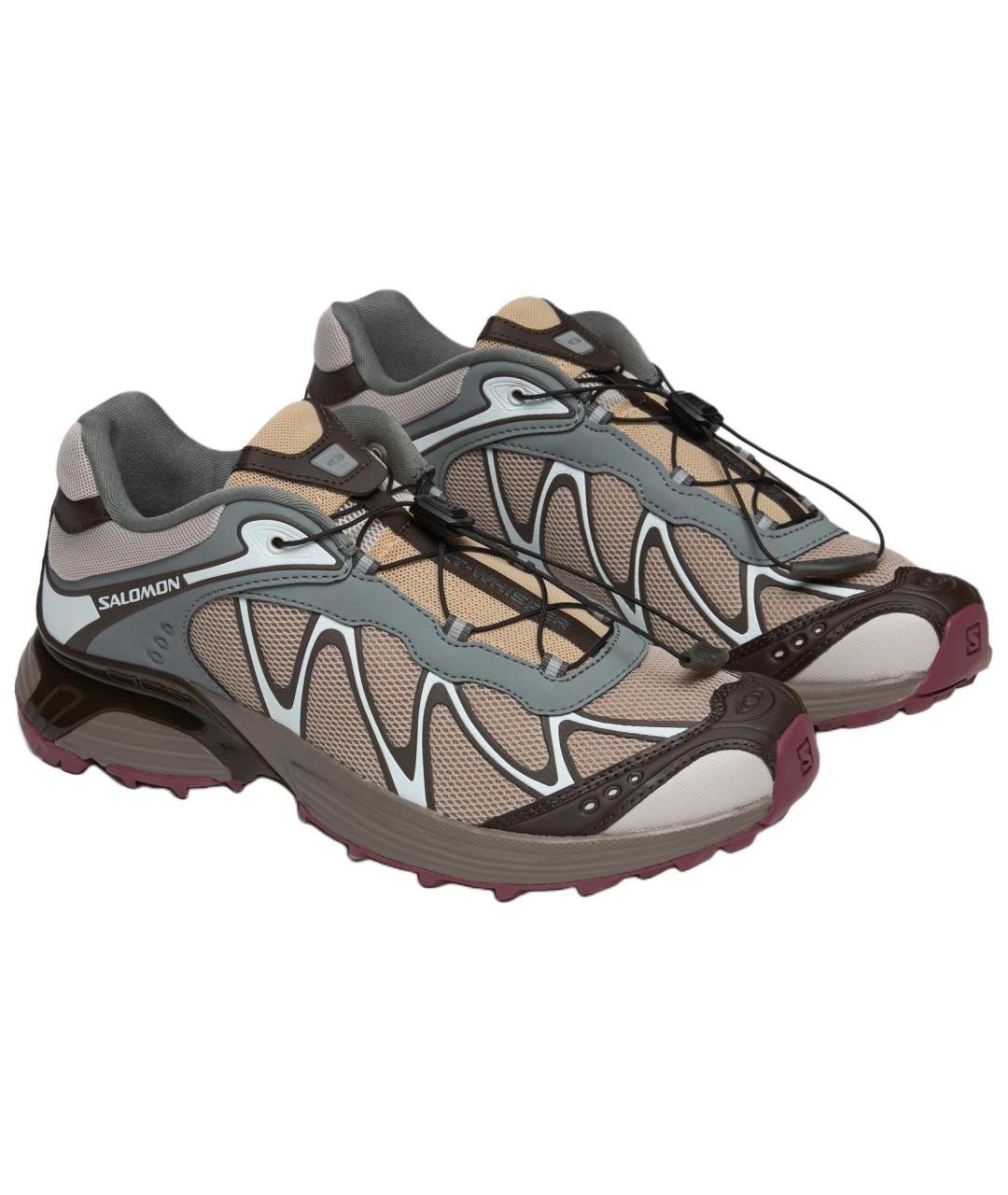 SALOMON Коричневые текстильные кроссовки, фото 2