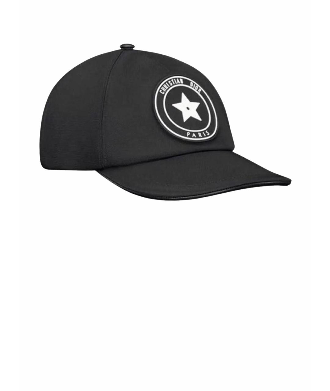 CHRISTIAN DIOR Черная хлопковая кепка, фото 1