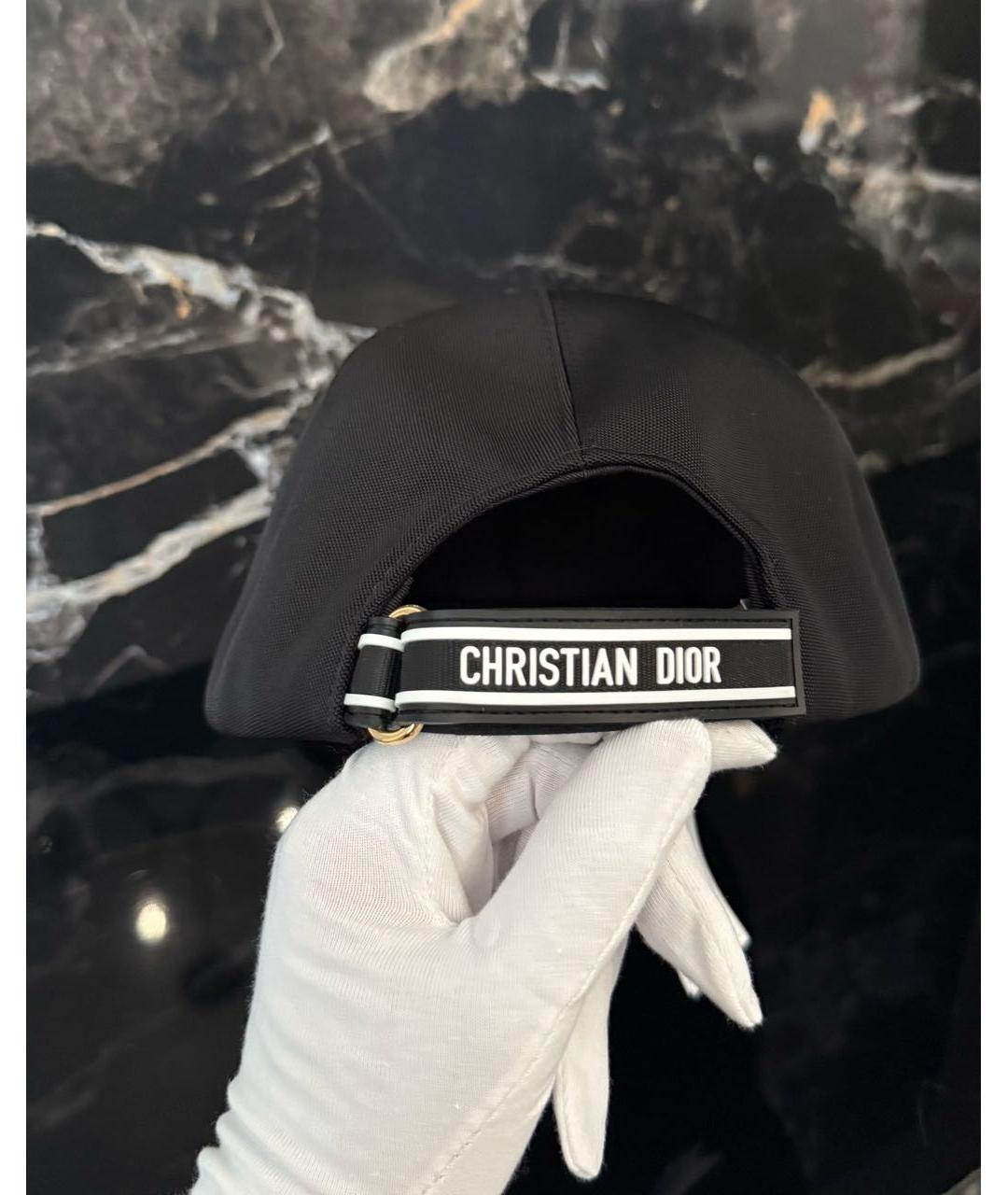 CHRISTIAN DIOR Черная хлопковая кепка, фото 5