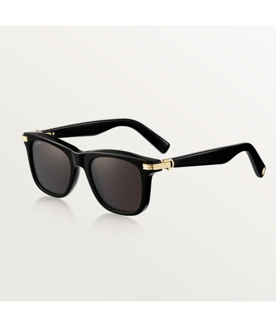 CARTIER Черные пластиковые солнцезащитные очки, фото 4