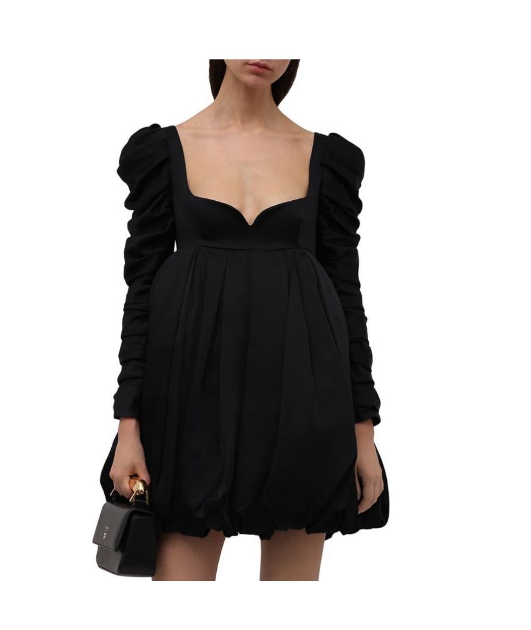 KHAITE Черное шелковое коктейльное платье, фото 7