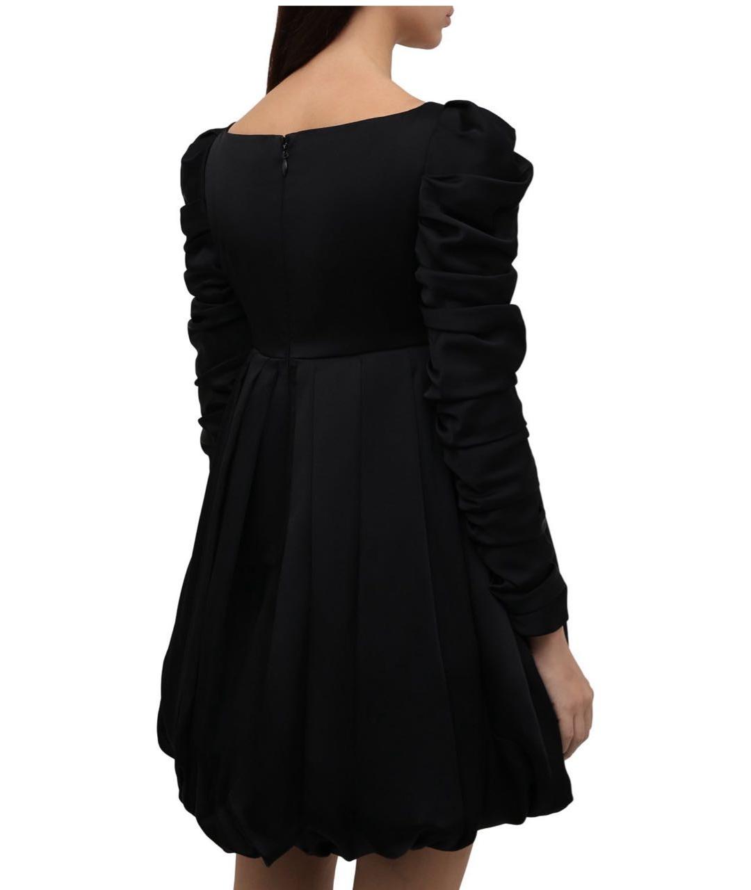 KHAITE Черное шелковое коктейльное платье, фото 4