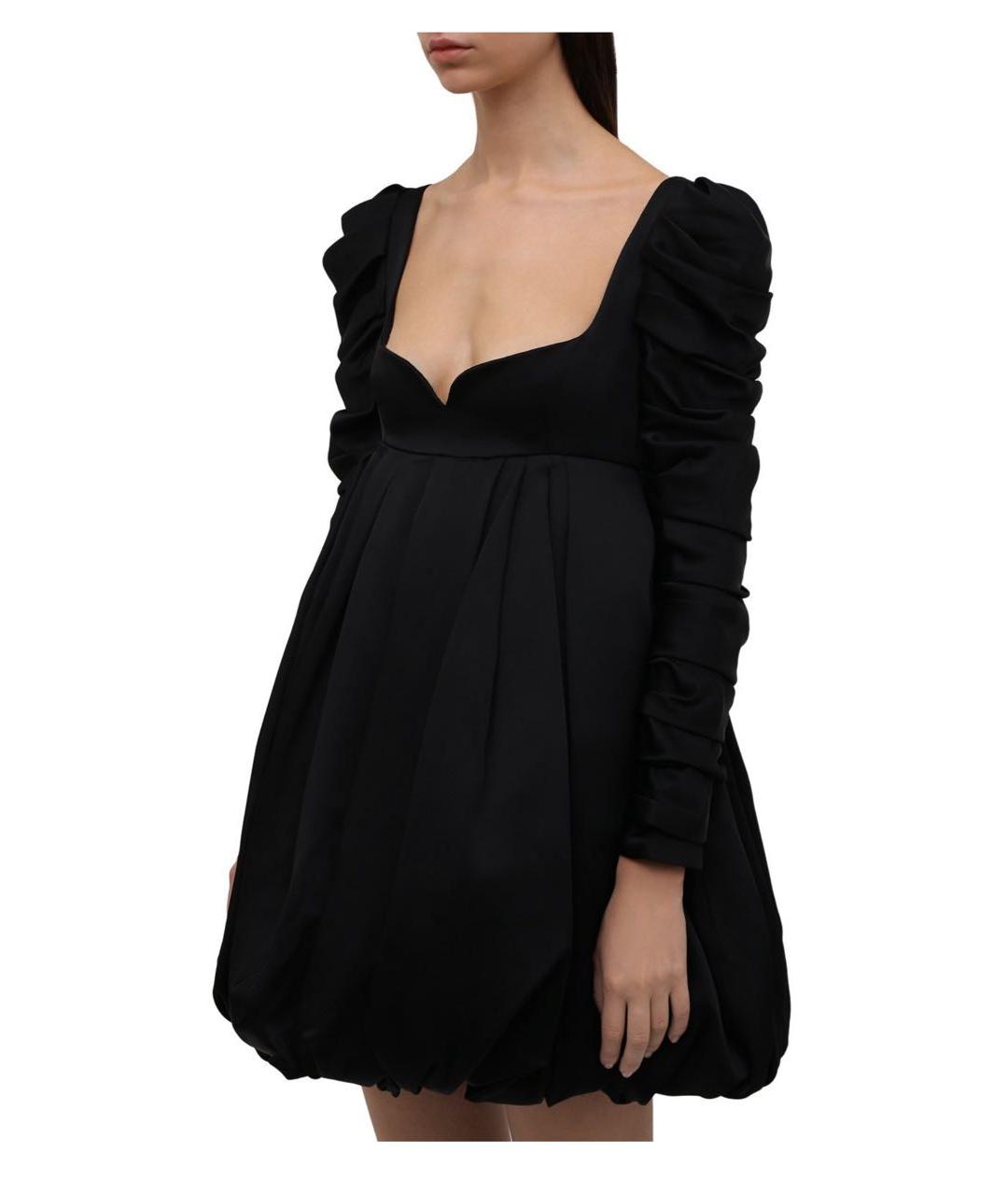 KHAITE Черное шелковое коктейльное платье, фото 3